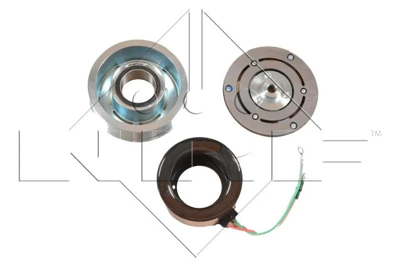Embraiagem magnética, compressor de ar condicionado NRF 380016