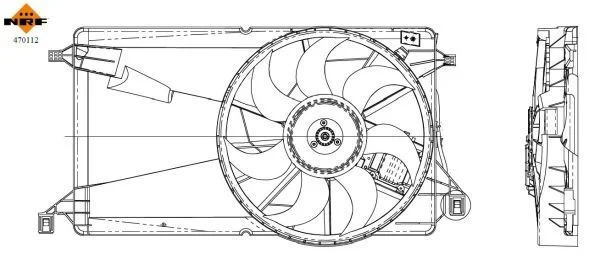Ventilador, refrigeração do motor NRF 470112