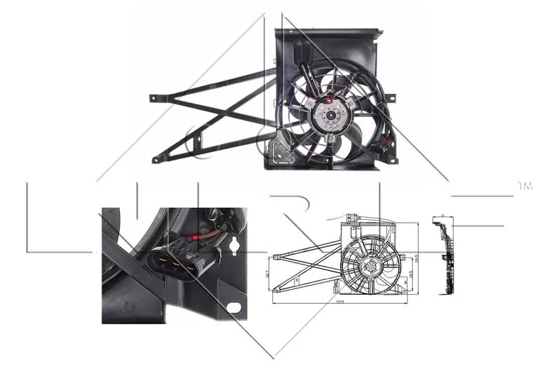 Fan, engine cooling NRF 47013