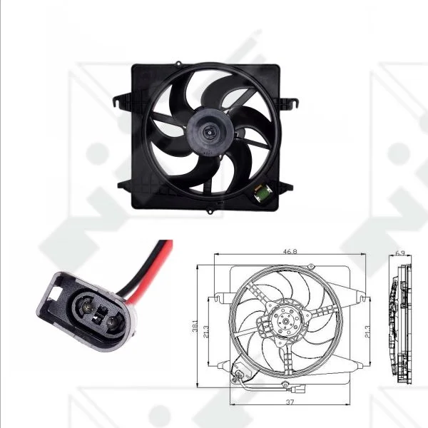 Ventilador, refrigeração do motor NRF 47019