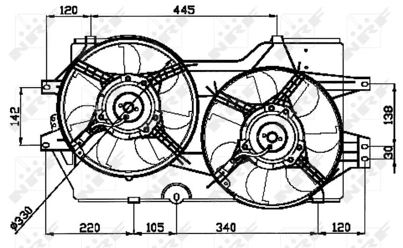 Fan, engine cooling NRF 47031