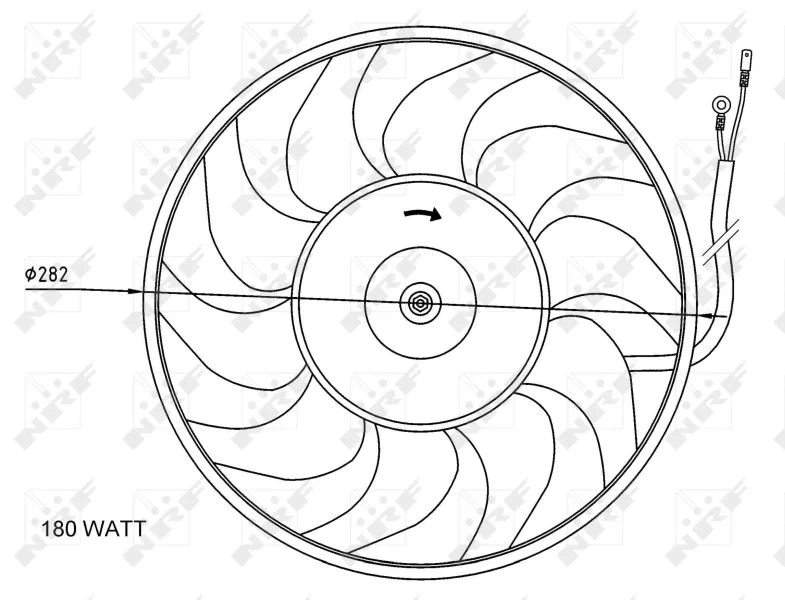Fan, engine cooling NRF 47071