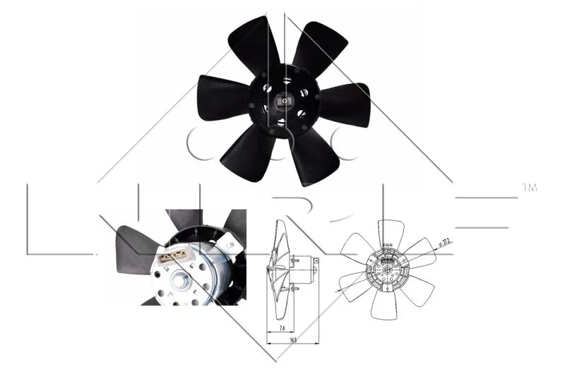 Fan, engine cooling NRF 47390