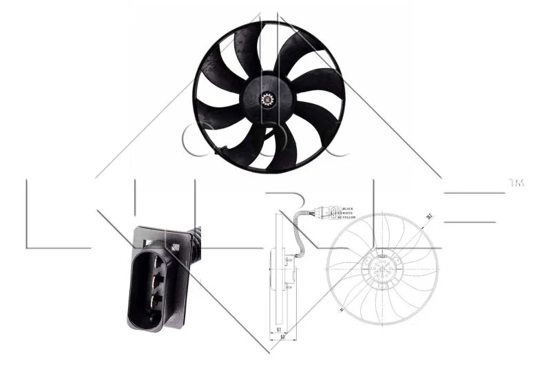 Ventilador, refrigeração do motor NRF 47410