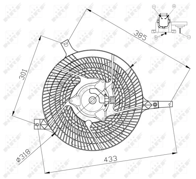 Fan, engine cooling NRF 47572