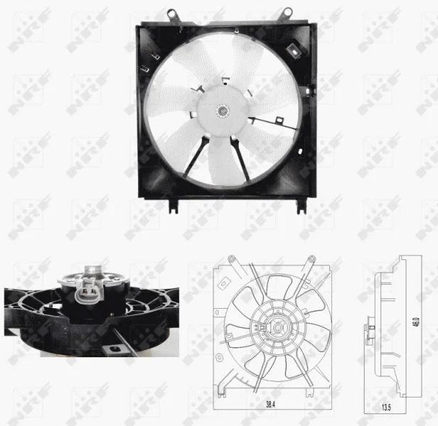 Ventilador, refrigeração do motor NRF 47696