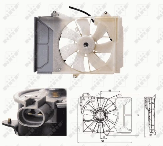 Ventilador, refrigeração do motor NRF 47697