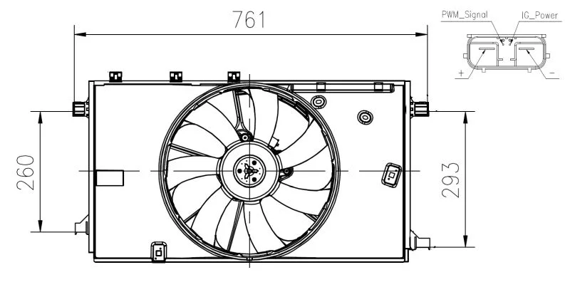 Fan, engine cooling NRF 47933