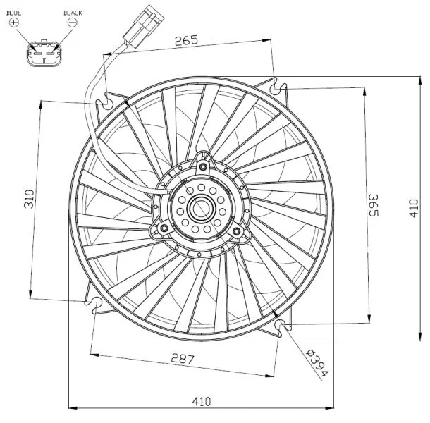 Fan, engine cooling NRF 47962