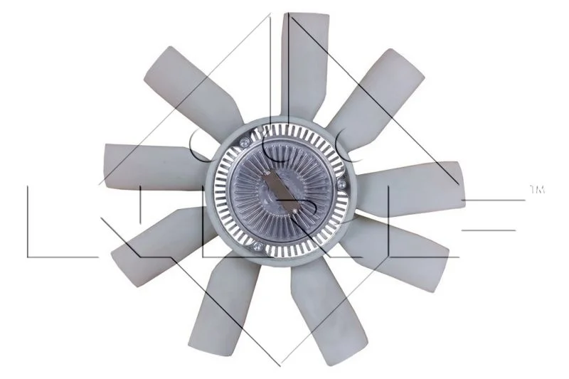 Embraiagem, ventilador do radiador NRF 49562