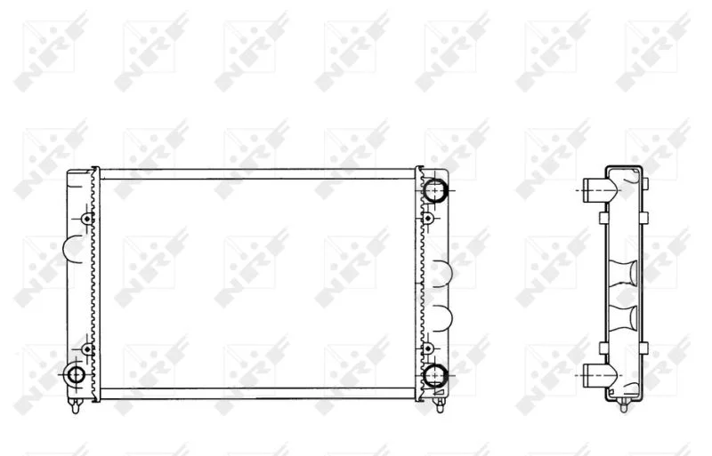 Radiador, arrefecimento do motor NRF 509505