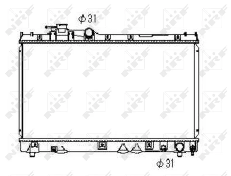 Radiator, engine cooling NRF 53352