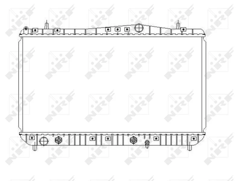 Radiator, engine cooling NRF 53385