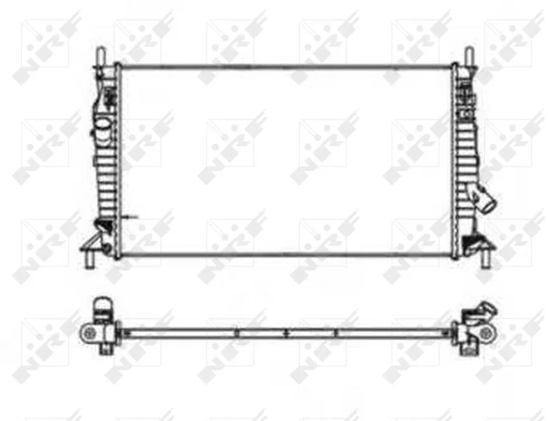Radiator, engine cooling NRF 53403
