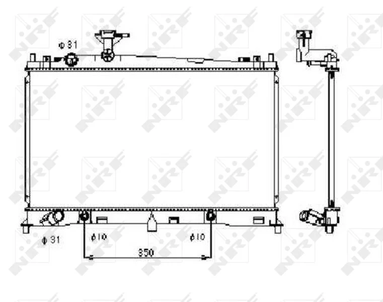 Radiator, engine cooling 53410