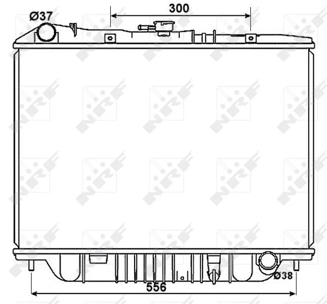 Radiator, engine cooling NRF 53517