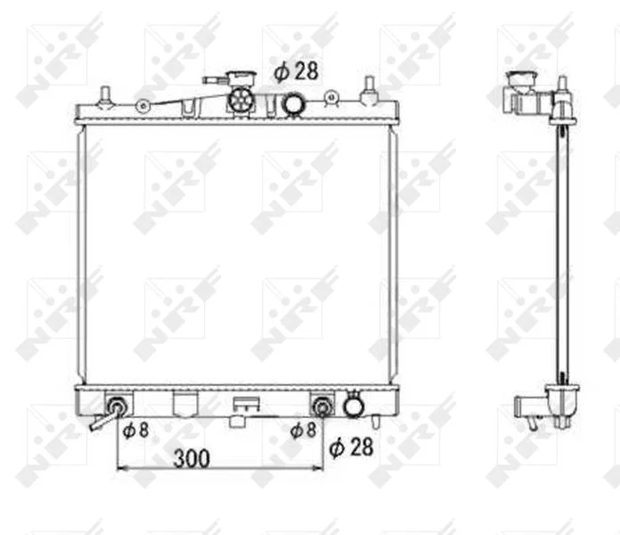 Radiator, engine cooling NRF 53535