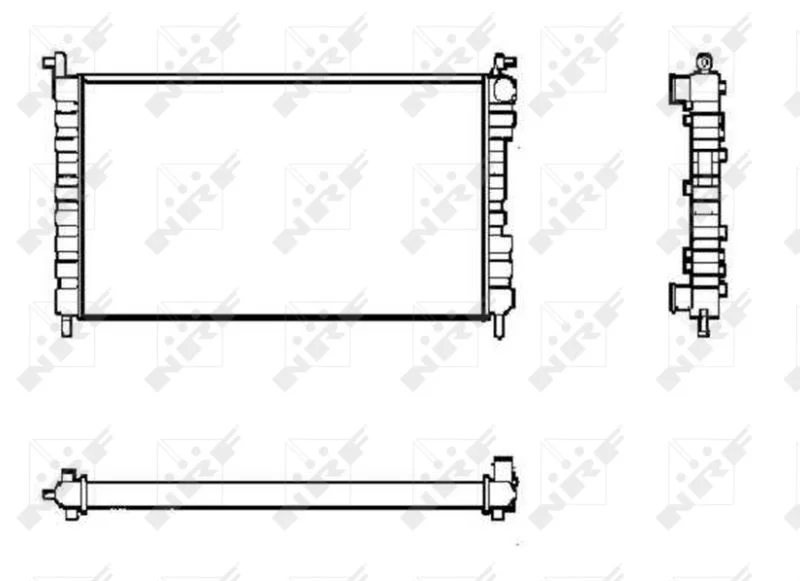 Radiator, engine cooling NRF 53600