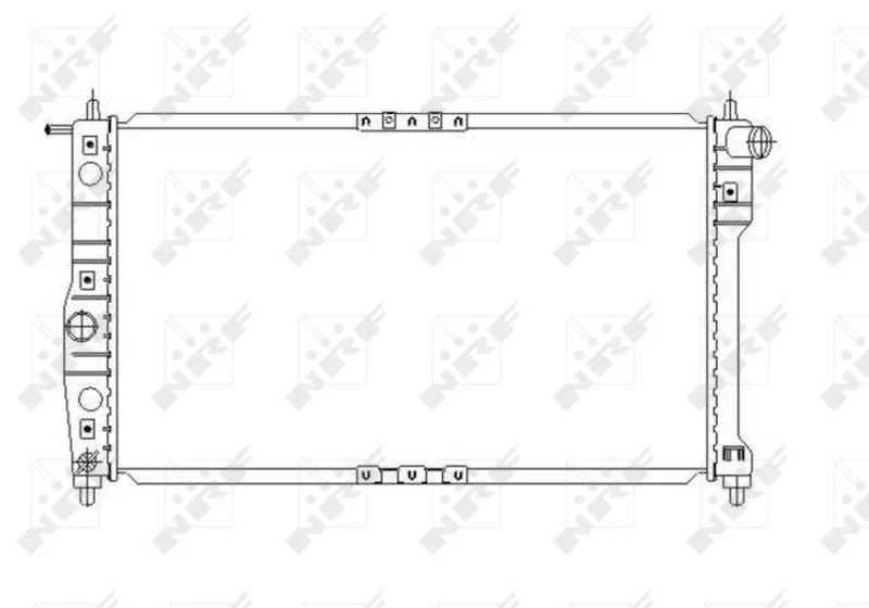 Radiator, engine cooling NRF 53649