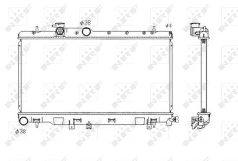 Radiator, engine cooling NRF 53697