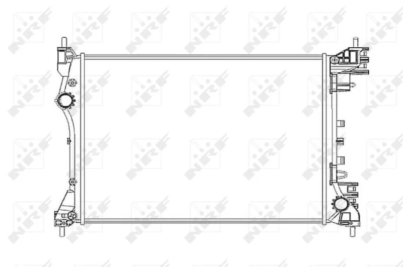 Radiator, engine cooling NRF 53834