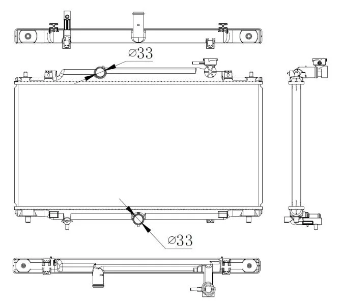 Radiator, engine cooling NRF 550012