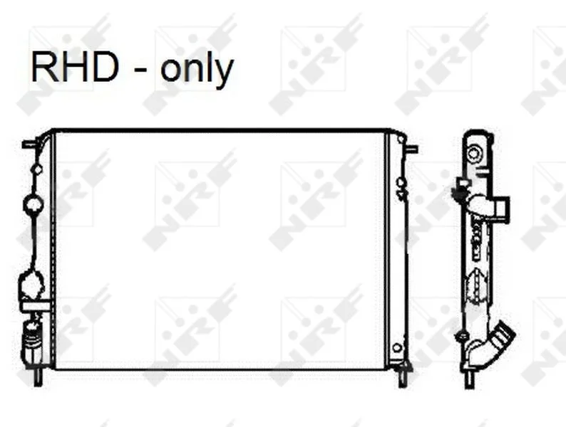Radiator, engine cooling NRF 58326
