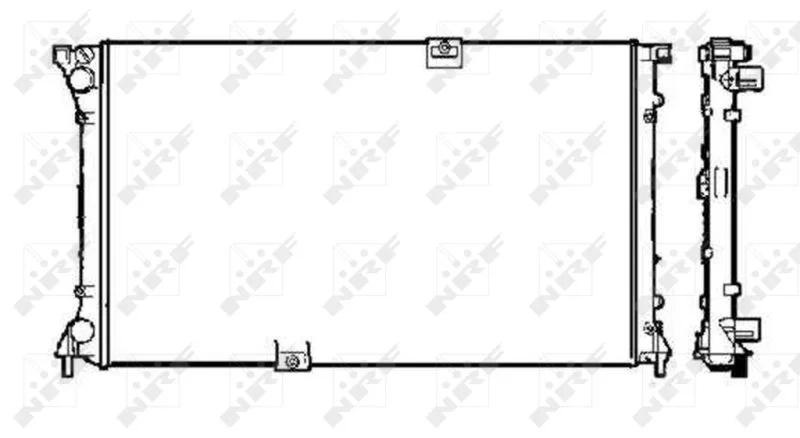 Radiador, arrefecimento do motor NRF 58330