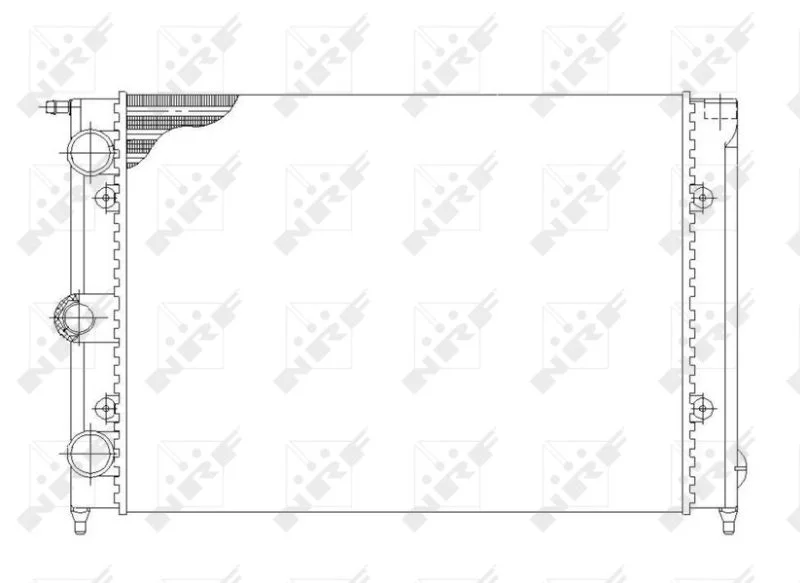 Radiador, arrefecimento do motor NRF 58697