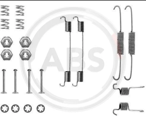 Accessory Kit, brake shoes A.B.S. 0674Q