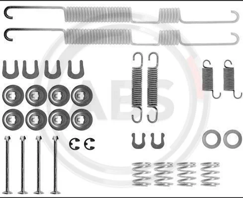 Kit de acessórios, sapatas de travão A.B.S. 0698Q