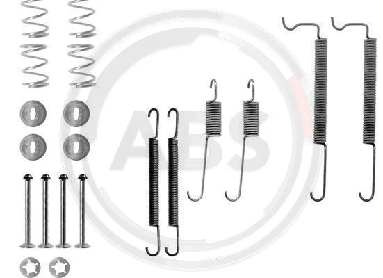 Kit de acessórios, sapatas de travão A.B.S. 0744Q