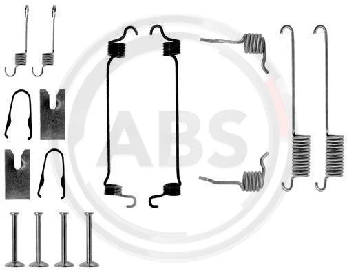 Accessory Kit, brake shoes A.B.S. 0751Q