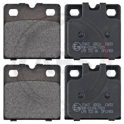 Conjunto de pastilhas de travão, travão de disco de estacionamento A.B.S. 37467
