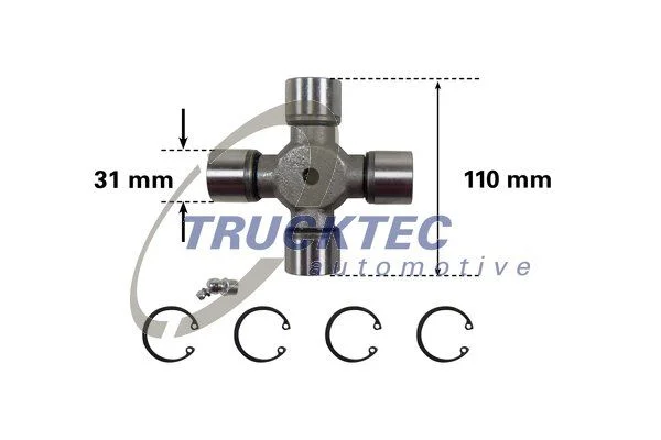 Joint, propshaft TRUCKTEC AUTOMOTIVE 01.34.038