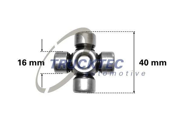 Articulação, coluna de direção TRUCKTEC AUTOMOTIVE 02.34.046
