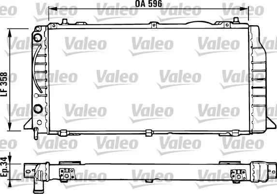 Radiator, engine cooling VALEO 731422