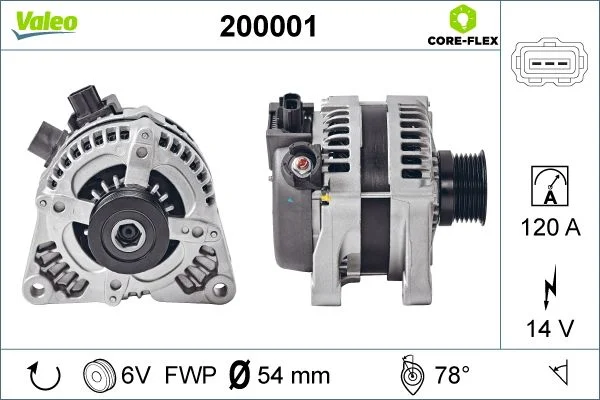 Alternador VALEO 200001