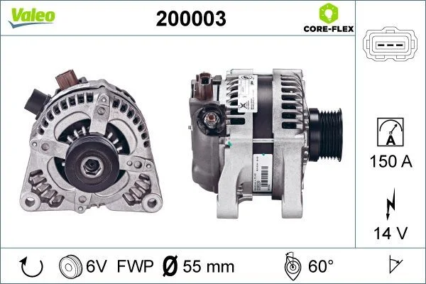 Alternador VALEO 200003