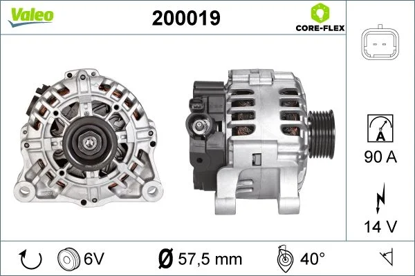 Alternador VALEO 200019
