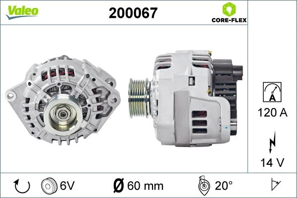 Alternador VALEO 200067