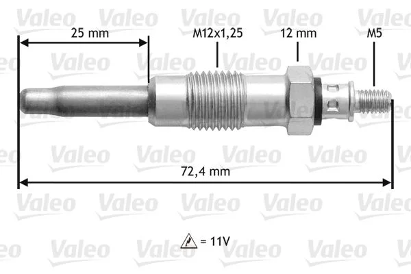 Glow Plug VALEO 345100