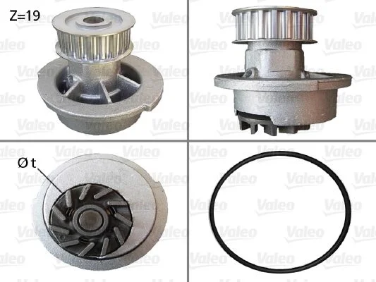 Bomba de água, arrefecimento do motor VALEO 506007