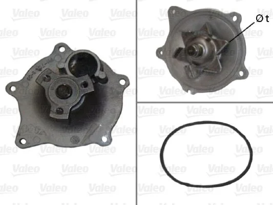 Bomba de água, arrefecimento do motor VALEO 506454