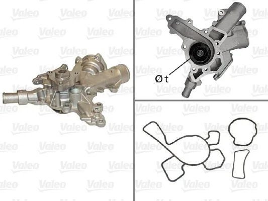 Bomba de água, arrefecimento do motor VALEO 506601