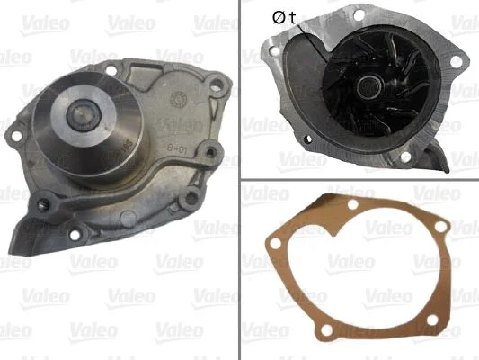 Bomba de água, arrefecimento do motor VALEO 506725