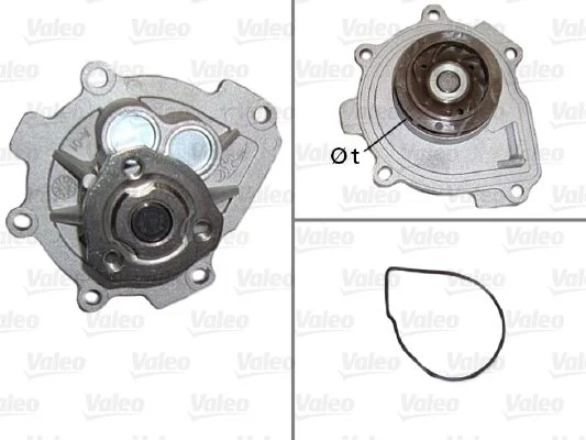 Bomba de água, arrefecimento do motor VALEO 506837