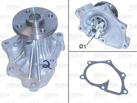 Bomba de água, arrefecimento do motor VALEO 506843