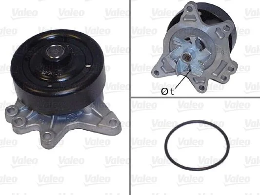 Bomba de água, arrefecimento do motor VALEO 506844