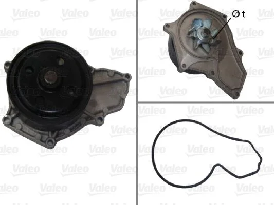 Water Pump, engine cooling VALEO 506878